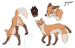 2022 absurd_res ahe_gao animal_genitalia anus ass ass_up ball_tuft balls brown_body brown_ears brown_fur brown_pawpads brown_paws canid canine claws colored crotch_tuft digital_drawing_(artwork) digital_media_(artwork) ear_markings facial_markings feral fox full-length_portrait fully_sheathed fur fur_markings genitals grayish head_markings hi_res looking_at_viewer looking_pleasured male mammal markings model_sheet multicolored_body multicolored_fur multiple_images multiple_poses nude orange_body orange_fur pawpads paws penis penis_tip portrait pose presenting presenting_anus presenting_balls presenting_hindquarters presenting_penis raised_leg raised_tail sheath signature sketch smile smirk solo stretching tail_markings tuft white_body white_fur