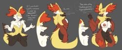 1boy 1futa 2022 anthro black_body black_fur braixen breasts chorsinnell39 cigarette delphox duo english_text erection fur futa_is_bigger futanari genitals grey_background gynomorph hi_res humanoid_genitalia humanoid_penis intersex male nintendo nipples orange_body orange_fur penis pokémon_(species) pokemon pokemon_(species) red_body red_fur simple_background text video_games white_body white_fur yellow_body yellow_fur