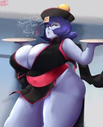 1girls 2018 bbw big_breasts blue_body blue_hair blue_skin breasts capcom chinese_clothes chubby chubby_female cleavage clothing curvaceous curvy darkstalkers female female_focus hips hsien_ko huge_breasts jiangshi kafekafei large_breasts lei-lei lei_lei plump short_hair solo solo_female solo_focus thighs voluptuous watermark wide_hips