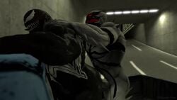 2boys 3d 3d_animation anal_sex animated anti-venom dante_yun dark_body gay male_penetrating_male marvel red_eyes smooth_skin submissive_male symbiote venom venom_(marvel) video