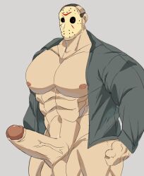 balls bara big_balls big_penis boner erection friday_the_13th gay hockey_mask jason_voorhees male male_only mask muscles muscular nalnahi1 penis solo solo_male