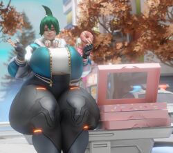 1girls 3d ass big_ass big_breasts big_butt big_thighs blizzard_entertainment bottom_heavy breasts bubble_ass bubble_butt chubby chubby_female coolmaster98 crop_top doughnut fat fat_ass female female_focus female_only food fully_clothed giant_ass gigantic_ass hoodie huge_ass huge_breasts huge_butt huge_thighs hyper hyper_ass hyper_butt hyper_thighs kiriko_(overwatch) massive_ass massive_thighs overwatch overweight round_ass smile solo spandex thick_ass thick_thighs thighs tight_clothing wide_hips