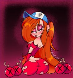 aged_up ass ass_cleavage big_ass big_breasts bottom_heavy busty butt_crack cherri_bomb cosplay curvy cute disney female gravity_falls hazbin_hotel hourglass_figure huge_ass large_ass large_breasts red_hair solo straight_hair thick_thighs wayward_martian wendy_corduroy wide_hips