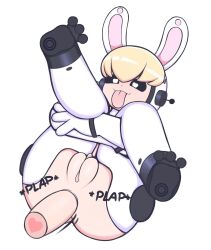 anal anal_sex android anus ass asshole black_eyes blonde_hair buffy-sugo bunny bunny_ears bunny_girl commission exposed_ass exposed_pussy happy lagomorph legs_up pussy rixetog robot robot_girl tongue_out