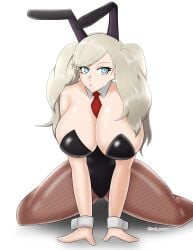 ann_takamaki atlus axel_persona breasts bunnysuit crotetsu female female_only light-skinned_female light_skin necktie necktie_between_breasts persona persona_5 solo solo_female tagme