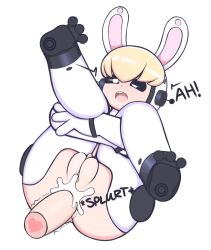 anal android anus ass asshole black_eyes blonde_hair buffy-sugo bunny bunny_ears bunny_girl commission cum cum_in_ass cum_inside exposed_ass exposed_pussy female_orgasm lagomorph legs_up orgasm pussy rixetog robot robot_girl rocket_league text