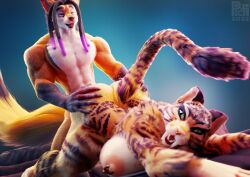 3d_(artwork) blender_(disambiguation) canid canine digital_media_(artwork) domestic_cat dude felid feline felis female fox gal hi_res male mammal muscular patterns penetration piercing sabertoothed_tiger sculpting sex