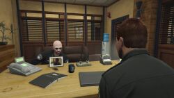 animated blowjob brittany_angel clothed couple debauchery deepthroat fellatio female gagging_noise game glasses grand_theft_auto grand_theft_auto_v gta_online_female_character hidden_blowjob kyle_pred nopixel office_sex on_knees penis police police_uniform policewoman ponytail public sound tagme under_the_desk video video_game white_hair workplace