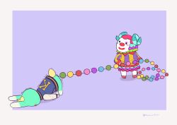 anal anal_bead_pull anal_beads anal_beads_in_ass anal_sex animal_crossing anthro ass_up biped bodily_fluids bottomless bovid caprine clothed clothing clown clown_makeup cum cum_on_ground duo ejaculation femboy genital_fluids hi_res infinite_anal_beads lagomorph leporid male male/male mammal nintendo partially_clothed penetration pietro_(animal_crossing) r1zmy rabbit sasha_(animal_crossing) sex_toy sex_toy_in_ass sex_toy_insertion shaking sheep shivering signature simple_background smile video_games