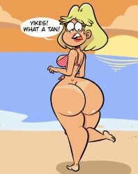 ass beach big_ass big_butt bikini_top blonde_hair bottom_heavy bottomless breasts bubble_ass bubble_butt earrings fat_ass fat_butt female female_only huge_ass huge_butt large_ass large_butt lipstick looking_back mature mature_female milf mother nickelodeon pixelzsinful rita_loud straight_hair tan tan_body tan_skin tanline the_loud_house thick_ass thick_thighs wide_hips