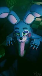 2022 3d 3d_(artwork) 9:16 animated animatronic blowjob blue_body butt deep_throat digital_media_(artwork) duo fellatio femboy five_nights_at_freddy's five_nights_at_freddy's_2 furry gay genitals green_eyes hi_res high_framerate human interspecies lagomorph leporid machine male male_only mammal mp4 no_climax oral oral_penetration penetration penile penis pov rabbit robot roxy_cyan scottgames sex short_playtime shorter_than_10_seconds solo_focus sound toy_bonnie_(fnaf) vertical_video video video_games webm yaoi