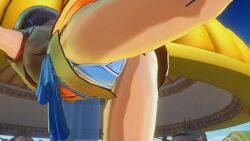 3d ass chichi's_armor conton_city dragon_ball dragon_ball_xenoverse leg_up original_character screencap tagme upskirt