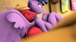 3d_(artwork) anthro anthro_on_anthro anthro_penetrated anthro_penetrating anthro_penetrating_anthro big_macintosh_(mlp) breasts digital_media_(artwork) equid equine female female_penetrated friendship_is_magic hi_res male male/female male_penetrating male_penetrating_female mammal my_little_pony pegasus penetration senthaurekmern twilight_sparkle_(mlp) wings