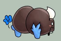 2boys ass ass_bigger_than_body battle_for_dream_island bfb big_ass big_butt blue_skin blush brown_skin butt cake_(bfdi) fat_ass fat_butt femboy four_(bfb) huge_ass huge_butt hyper_ass male male_only object_show object_shows squish squishing_ass squishy squishy_butt steroidm thick_ass thick_butt white_eyes