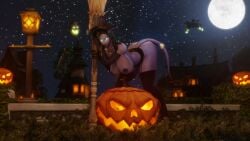 1girls 3d arched_back areolae ass big_ass big_breasts big_butt black_cat blizzard_entertainment broom busty costume dark_hair draenei exposed_breasts exposed_pussy female female_focus female_only full_moon glowing_eyes halloween halloween_costume headless_horseman hips keshina large_ass large_breasts lingerie long_hair looking_at_viewer milf moonlight morilymory night night_sky oc original_character pose posing pumpkin seductive smirk warcraft witch_costume witch_hat world_of_warcraft wow