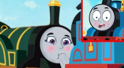 blowjob emily_the_emerald_green_engine older_female older_penetrating_younger older_woman_and_younger_boy penis thomas_and_friends thomas_and_friends_all_engines_go thomas_the_tank_engine younger_male