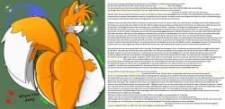 anal anal_sex ass belly big_ass big_belly dat_ass digestion edit furry gay huge_ass human_prey looking_at_viewer looking_back male_focus male_on_male male_pred male_prey oral_vore sex sonic_(series) sonic_the_hedgehog_(series) story tails tails_the_fox vore wankerscramp yaoi