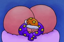 1boy ass big_ass big_butt bottomless butt fat_ass fat_butt hat huge_ass huge_butt kirby_(series) laying_down male male_only nintendo noddy_(kirby) pink_skin sleeping solo steroidm thick_ass thick_butt