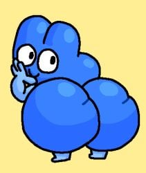 1boy ass battle_for_dream_island bfb big_ass big_butt black_eyes butt fat_ass fat_butt four_(bfb) huge_ass huge_butt hyper_ass looking_back male male_only object_shows solo steroidm thick_ass thick_butt