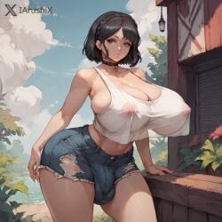 1dickgirl 1futa 1futanari ai_generated areola_bulge areolae arushi ass ball_bulge balls big_areola big_breasts big_nipples big_penis big_thighs black_hair braid breasts choker cock crop_top crown_braid curvaceous curvaceous_figure curvaceous_futa curves curvy curvy_body curvy_figure curvy_futa curvy_hips curvy_thighs dick dickgirl flaccid flared_penis futa_only futanari gigantic_breasts huge_breasts huge_cock huge_nipples huge_thighs large_areolae large_ass large_breasts large_butt large_penis large_thighs light-skinned_futanari light_skin looking_at_viewer massive_breasts medium_hair more_at_source nipple_bulge nipples nipples_bulge outdoors outside penis penis_bulge pink_areola pink_nipples see-through short_shorts shorts skindentation tagme testicles thick thick_hips thick_legs thick_penis thick_thighs thighs torn_clothes translucent_clothing veiny_penis voluptuous voluptuous_futanari wide_hips