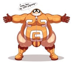 1boy 2022 ass_visible_through_thighs belly big_belly big_bulge big_penis bobthetanuki boots breasts bulge color cropped extrasizedbob fat fat_ass fat_man fatgum gloves grin hero_outfit_(mha) hoodie hug huge_belly large_penis male male_only mask moobs my_hero_academia my_little_pogchamp_(meme) nipple_bulge overweight overweight_male pantless pants_removed smile solo solo_male taishiro_toyomitsu thick_thighs thighs thong toyomitsu_taishirou white_background wide_hips yaoi