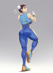 blueorca capcom chun-li female looking_back street_fighter street_fighter_alpha tagme thick_thighs