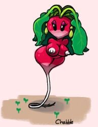 anthro chabble leaf leaf_hair mario_(series) pauline pauline_(mario) post_transformation radish root_tail roots super_mario_bros. vegetable