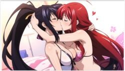 2females 2girls ai_generated akeno_himejima girl_on_girl high_school_dxd lesbian_couple lesbian_kiss lesbian_sex rias_gremory yuri yuri yuri