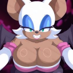 2d bat_wings big_breasts breasts furry huge_breasts mobian mobian_(species) mobian_bat rockmangrave rouge_the_bat sega sonic_(series) sonic_adventure_2 sonic_the_hedgehog_(series)