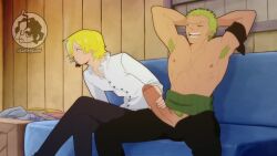 2boys anal cum cum_in_ass cum_inside gay luckylui male one_piece roronoa_zoro tagme video vinsmoke_sanji