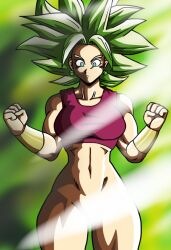 behind_window dragon_ball dragon_ball_super female_saiyan fusion kefla legendary_super_saiyan nude_female universe_6/universe_7