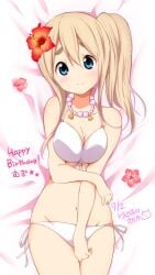 artist_request bikini blonde_hair female k-on! tsumugi_kotobuki_(k-on!)