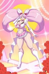 1girls annon ass big_lips bimbo bimbofied bishoujo_senshi_sailor_moon chibi_usa cleavage female female_only high_heels huge_ass huge_breasts large_breasts revealing_clothes skimpy solo solo_female voluptuous