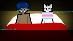 after_sex anthro_female bed blanket blue_blush blue_hair bluecifer boy boykisser boykisser_(meme) brown_body brown_skin captain_cyan catgirl censor_bar censored clover_hair_ornament color colored cyan_eyes dark_hair diamond_hair_ornament discord_username duo feline female female female_furry fourth_wall furaffinity furaffinity_username furry_female futanari genderfluid girl herm hermaphrodite human_and_anthro human_male implied_after_sex implied_futanari indigo_eyes indigo_hair inkbunny inkbunny_username instagram instagram_username intersex looking_at_viewer magistralverse male male minecraft minecraft_xxx minecraft_youtubers mr._magistral_malik mr._magistral_malik_(artist) mr._magistral_malik_(character) mr._magistral_malik_(series) nonbinary_(lore) pansexual_male pride_color_flag pride_colors pride_flag questionable red_blanket sex sexy time_majesty:_ruffus_adventures tmra trans_woman_(lore) transgender_pride_colors twitter twitter_username watermark white_body white_cat white_fur white_pillow wood wooden_wall x youtube youtube_username youtuber youtuber_boy youtubers