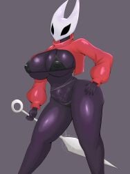 artist_request beautiful big_breasts bikini breasts happy hollow_knight hornet hornet_(hollow_knight) tagme wholesome