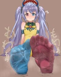 1girls brown_dust different_socks feet feet_together female flexible_toes hisuifootfetish repitea smelly_feet socks soles soles_of_feet_in_socks spread_toes steam steamy_feet stinky_feet toe_scrunch toes toes_visible_through_clothing wiggling_toes wrinkled_feet wrinkled_soles