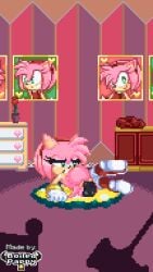 amy_rose anal anal_penetration anal_sex animated anthro anthro_on_anthro ass boiledpappy boots disembodied_penis female female_focus femsub floating_penis gif girl girly gloves gloves_and_boots_only green_eyes hedgehog hedgehog_girl house jiggle jiggling_ass jiggling_butt laying_on_ground laying_on_side logo loop looping_animation narrowed_eyes penetration penetration_from_behind picture picture_frame pink_fur pink_hair pixel_animation pixel_art room rug sega shadow_the_hedgehog short_hair signature sonic_(series) sonic_the_hedgehog_(series) white_gloves