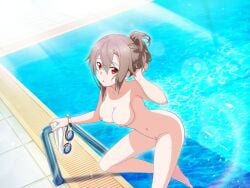 eydis_synthesis_ten naked naked_female nude_filter nude_swimming pool_ladder poolside skinny_dipping swimming_naked swimming_pool sword_art_online_alicization wet_body