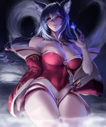 1girls 9_tails ahri animal_ear_fluff animal_ears animal_girl animal_humanoid areolae areolae_visible_through_clothing bare_hips bare_legs bare_shoulders big_breasts black_hair breasts busty child_bearing_hips cleavage clothing curvaceous curves curvy curvy_body curvy_female curvy_figure curvy_hips evil_grin evil_smile eyelashes eyeliner eyeshadow facial_markings fangs female female_only fox fox_ears fox_girl fox_humanoid fox_tail fox_tails fur furry_ears furry_tail glistening glistening_body glistening_breasts glistening_hair glistening_skin grin hips hourglass_figure humanoid inner_ear_fluff kemonomimi kitsune large_breasts league_of_legends light-skinned_female light_skin lips lipstick long_hair looking_at_viewer multi_tail multiple_tails nine_tailed_fox nipples nipples_visible_through_clothing pale-skinned_female pose posing riot_games seduction seductive seductive_eyes seductive_look seductive_smile sjl slit_pupils solo_female suggestive suggestive_look suggestive_pose tail thick_thighs thighs threatening vastaya video_games wide_hips yellow_eyes