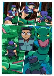 big_breasts breasts clothing comic deserved_fate huge_breasts imminent_vore large_breasts nyte officer_jenny_(pokemon) panties pokémon_(species) pokemon vore