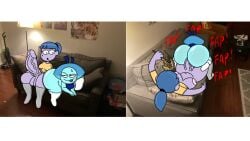 aquamarine_(steven_universe) big_city_greens disney disney_channel disney_xd futa_on_female futadom futanari gloria_sato large_ass large_breasts large_butt large_penis large_thighs steven_universe theslashfive