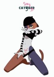 1girl 1girls 2023 2023s 2d_animation :3 absurd_res absurdres animated anthro anthro_female anthrofied beanie beanie_hat bedroom_eyes belly_button belly_button_piercing black_panties black_shirt black_underwear calico_cat cat cat_ears cat_girl cat_tail catgirl catober clothing_pull countershade_feet countershading digital_drawing_(artwork) digital_media_(artwork) ears_down english_text epic_games feet felid feline felis feliscede female female_anthro female_focus female_only female_solo fortnite fortnite:_battle_royale frame_by_frame fur furry furry_female grey_nails half-closed_eyes hat headgear headwear hi_res kneeling looking_at_viewer mammal meow_skulls meow_skulls_(fortnite) narrowed_eyes navel navel_piercing nipple_tape panties pawpads paws piercing pivoted_ears pubic_tattoo purple_eyeshadow shirt_lift short_playtime simple_background skindentation slim small_waist smiling smiling_at_viewer sole_female solo solo_female solo_focus spread_legs spreading striped_sleeves tagme tagme_(artist) tail text three_tone_fur title toes tomboy tricolor tricolor_fur under_boob underboob underwear undressing v_sign video white_background womb_tattoo yellow_eyes