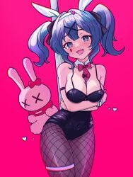 1girls big_breasts blush blush blushing_at_viewer breasts bunny_costume bunny_ears bunny_girl bunnysuit curvaceous curvy curvy_female dullahan_(alekey_art) female_focus female_only hatsune_miku hi_res highres light-skinned_female light_skin long_hair looking_at_viewer slim_waist smile smiling smiling_at_viewer solo solo_female solo_focus thick_thighs thighs vocaloid wide_hips