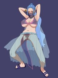 clothing female female_only nefertari_vivi one_piece uron_tea4545