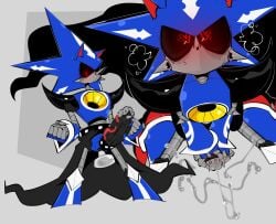 1boy 1robot bileshroom cum cum_drip cum_on_body cumshot fanart heart-shaped_pupils jerking jerking_off jerkingoff masturbation metal_sonic neo_metal_sonic pinup robot robot_humanoid robot_penis robotic sonic_(series) sonic_the_hedgehog_(series) spiky_cock