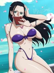 bikini clothing female female_only hana_hana_no_mi huge_breasts nico_robin one_piece xxxonee-samaxxx