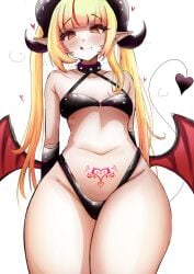 blonde_hair eternals_(idol_corp) female female_only hag idol-es idol_corp long_hair necromancer nude nude_female pointy_ears red_eyes ruby_runeheart small_breasts solo succubus witch young