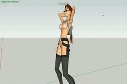 3d animated female female_only hellrazer human lara_croft lara_croft_(classic) solo tagme tomb_raider