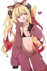 blonde_hair eternals_(idol_corp) female female_only hag idol-es idol_corp long_hair necromancer nude nude_female pointy_ears red_eyes ruby_runeheart small_breasts solo virtual_youtuber witch young