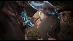 1girls ghoul head_grab masturbation zomboid